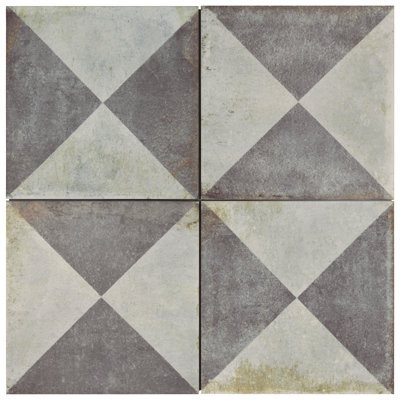DAnticatto Decor 9" x 9" Porcelain Stone Look Wall & Floor Tile