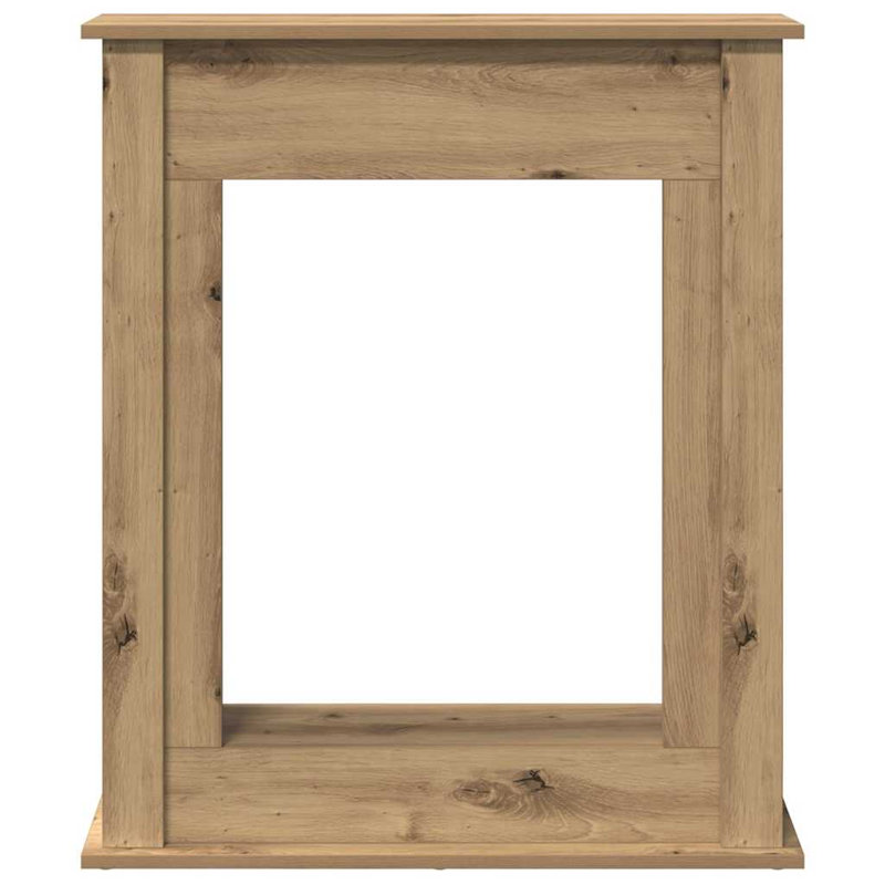 Fireplace Surround 75x87.5 Cm Engineered Wood, Artisan Oak, 87.5cm H x 75cm W x 20cm D