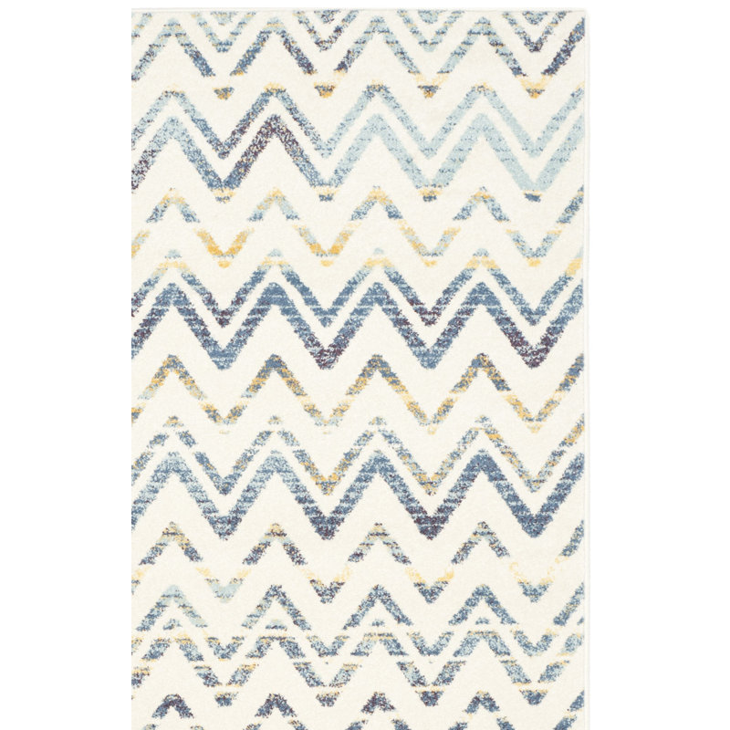 Tapis crème / doré Annette, Rectangulaire 3 pi x 5 pi