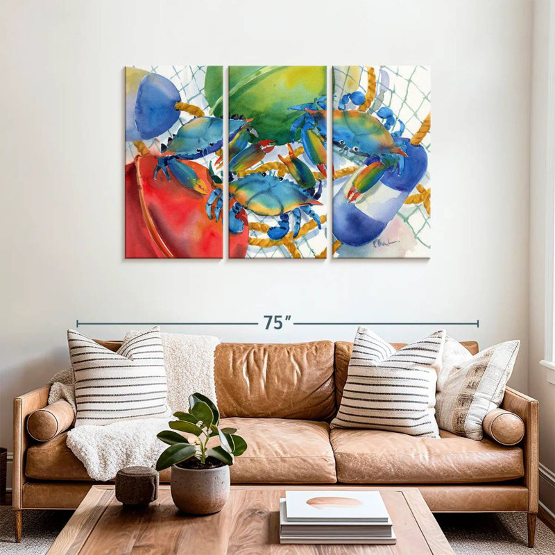 Brampt Crabs And Floats, 36" H x 57" W