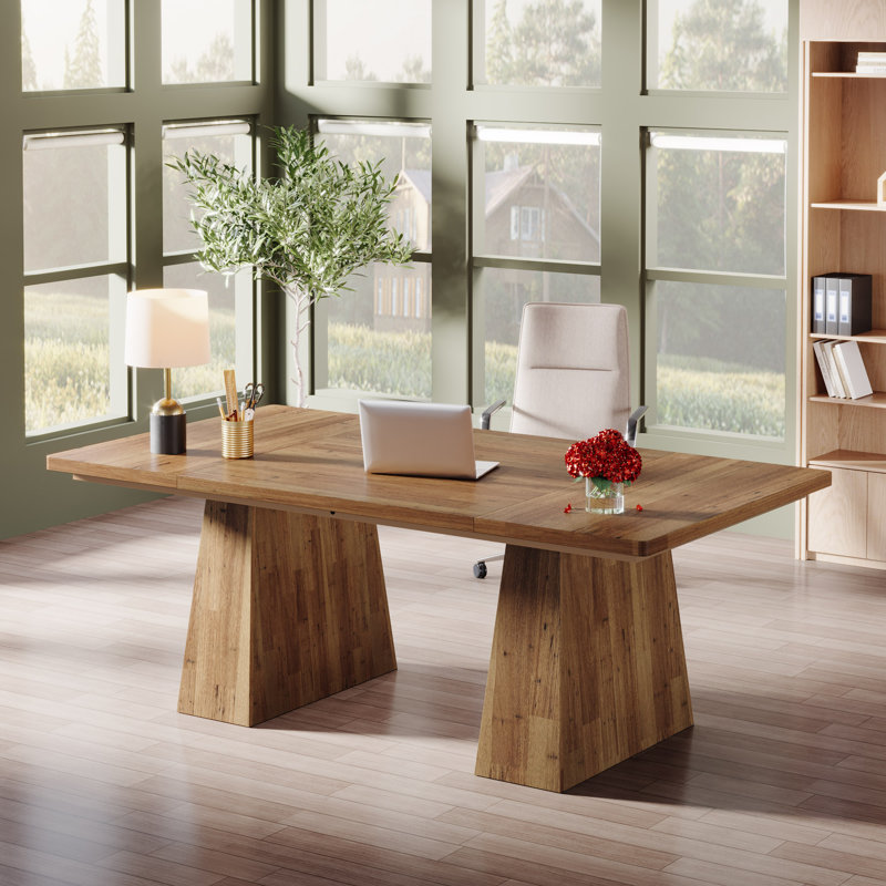 Bureau 63 pouces, Brun