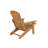 Outdoor Lounge Chair, Adirondack Chair With Built-In Cup Holder-1399542660