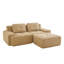 Canapé modulaire moderne en forme de L, tissu de velours côtelé à compression et sans assemblage-123043446
