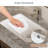 48"Floating Bathroom Vanity with Marble Top & Integrated Sink, Walnut Wood Wall-Mounted Vanity with Drawers and Open Shelf-34840792-34840794