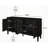 Credenza - Symmetrical Sunburst Door Design Storage Cabinet-1278170899