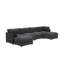 Canapé modulaire de coin avec repose-pieds Annai-1178610130