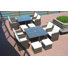 Theone 16 - Person Wicker Patio Dining Set with Square Table , Cushions Included