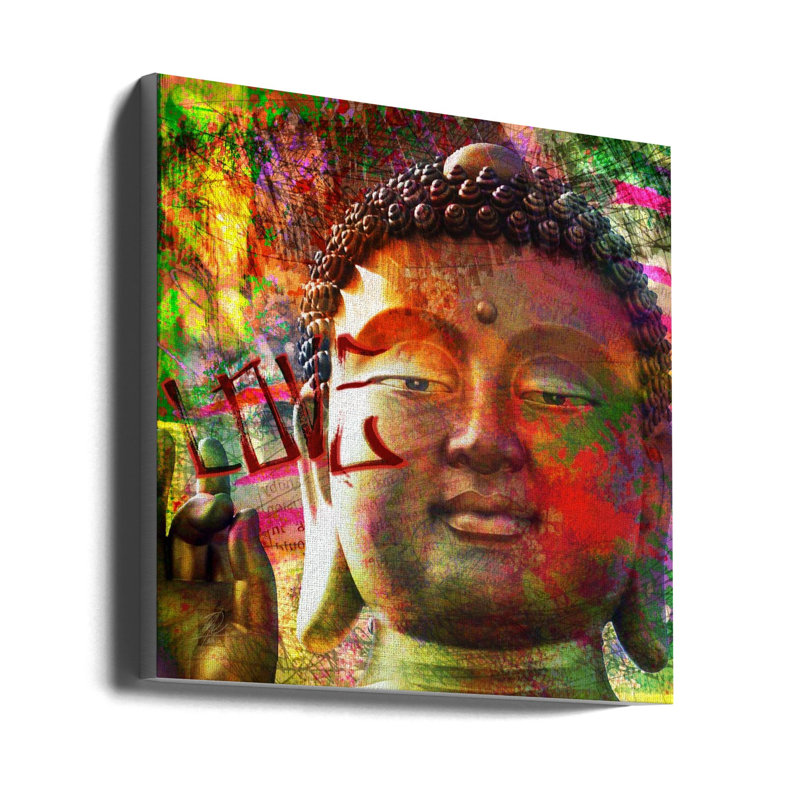 Art mural Budalove, Canevas, H 25 po x l 25 po x P 2 po