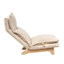 Simple loisir - pliable et réglable. Conception ergonomique. Tissu doux et éponge haute densité. Blanc, métal, coton. Chaise confortable de 28,18 po de profondeur, 46,86 po de largeur, 37,2 po de hauteur et 36,65 lb