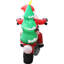  7 pi. Grand père Noël gonflable sur moto gonflable