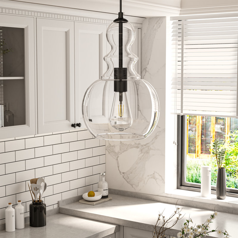 1 - Light Modern Single Dimmable Pendant Lights （Set of 3)