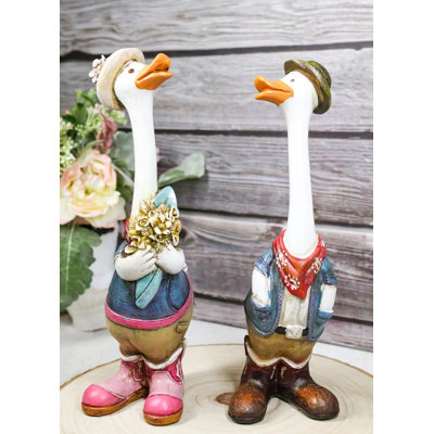 Ensemble de 2 figurines de cowboys avec écharpes et bottes Western Cowboy