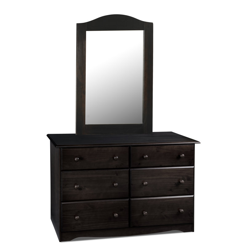 Commode 6 tiroirs avec miroir Genai, Java