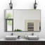 Miroir de salle de bain rectangulaire surdimensionné moderne-560940917