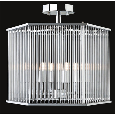 Rialto Glass Semi Flush Mount