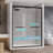 49"-54" W x 76" H Double Sliding Framed Shower Door in Matte Black with 1/4" Clear Tempered Glass-124639305-125784234