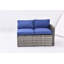 Ensemble de mobilier d'extérieur pour patio, 7 pièces Canapé modulaire d'extérieur avec table de salle à manger
