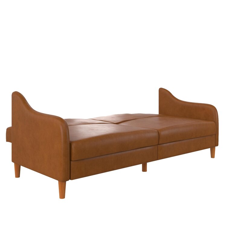 Modern Designed Curvy-Back Support Sumptuous Leather Sofa Set –