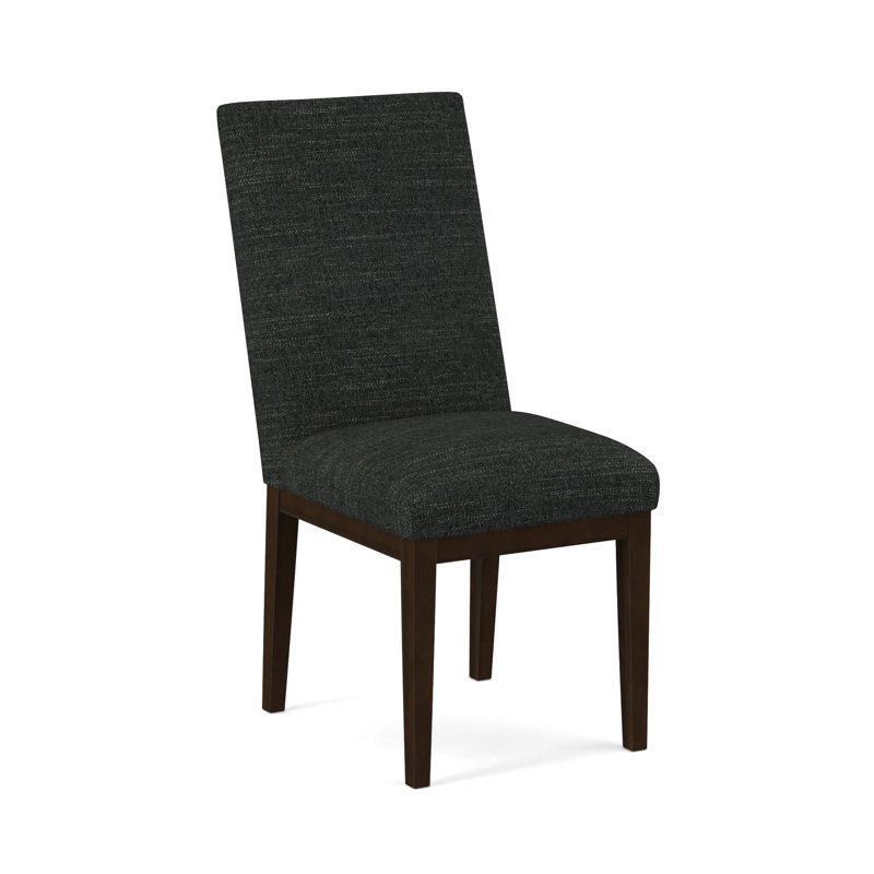 19'' H Upholstered Parsons Chair, Nutmeg, Evolution Silver Fox