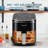 Air Fryer 4-in-1 with 5-Quart Capacity, Digital LED Touchscreen and 8 Presets, Non-Stick Basket & Crisper Plate