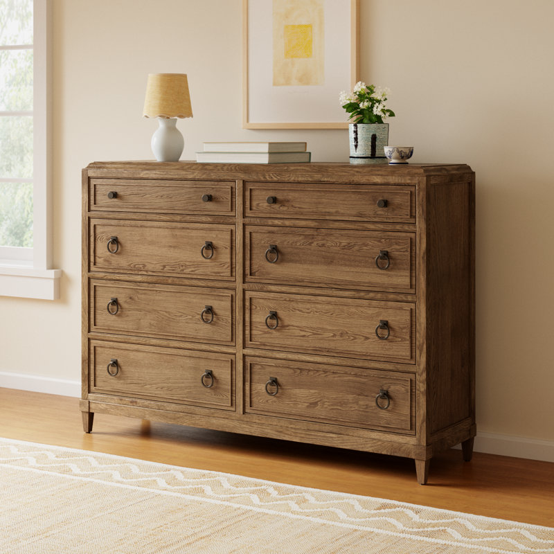 Hayes 8 Drawer Dresser, Brown