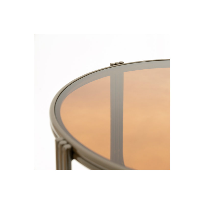 Coffee Table Glass Coffee Table, Brown