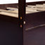 Structure de lit simple avec tête de lit, pied de lit, lit gigogne et trois avec tiroirs de rangement, structure de lit simple en bois de pin Structure de lit avec tête de lit et pied de lit-38155255