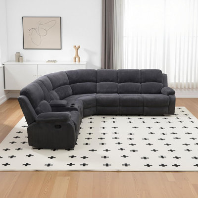 3 - Piece 199" Upholstered Reclining Sectional