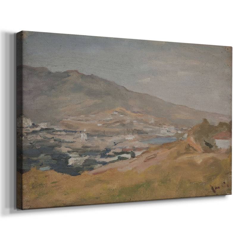 "Vintage Landscape" - CCXCVII, reproduction d'art sur toile, H 19 po x l 28 po