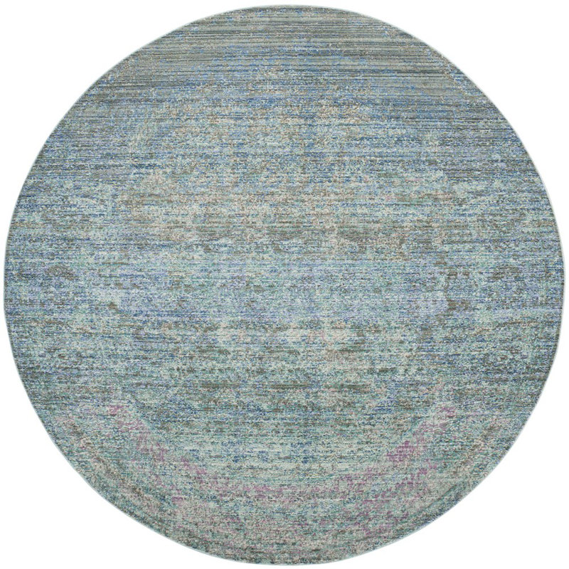 Hallerson Performance Abstract Rug, Round 6'7"