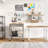30'' Wide Stainless Steel Kitchen Rolling Cart Island with Solid Wood Top