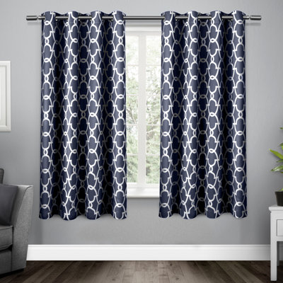 Andish 100% Polyester Room Darkening Curtain Pair