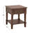 Brown Wood 1 Drawer Side End Accent Table, 16" x 16" x 29"-1788692299