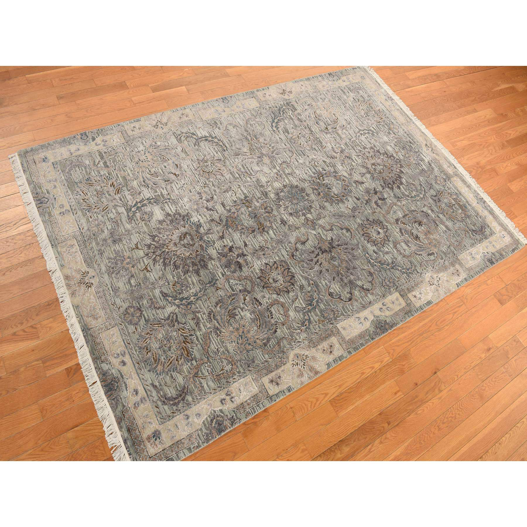 Isabelline Burnace Hand Knotted Silk Rug | Wayfair