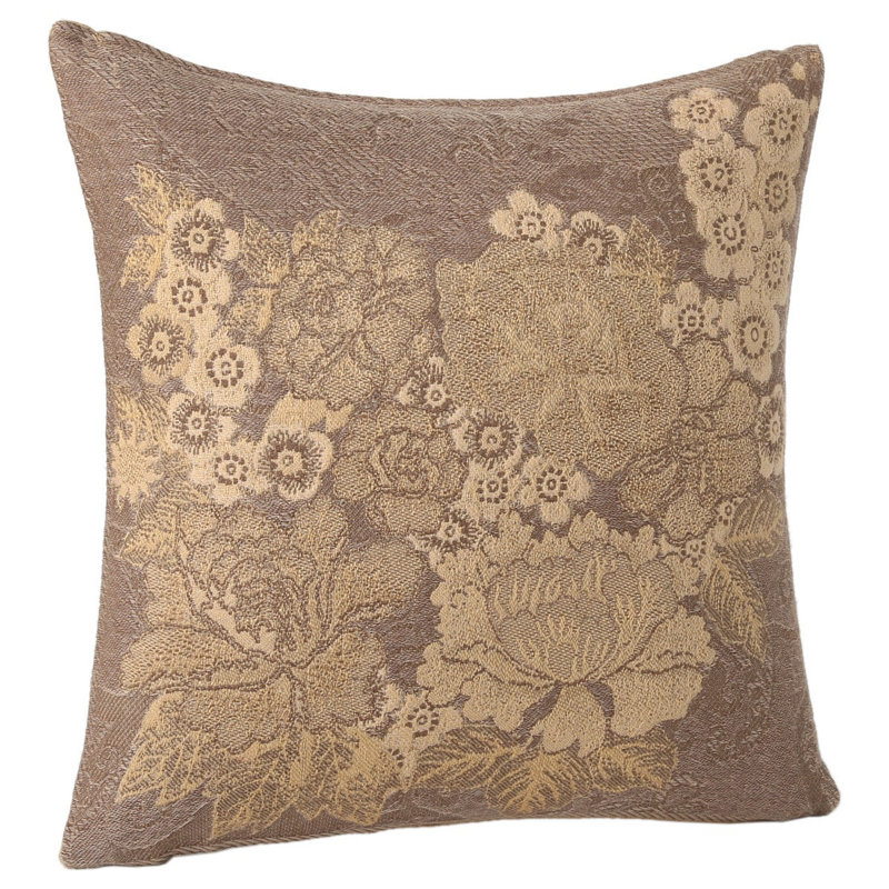 Floral Throw Pillow, 24" x 24"