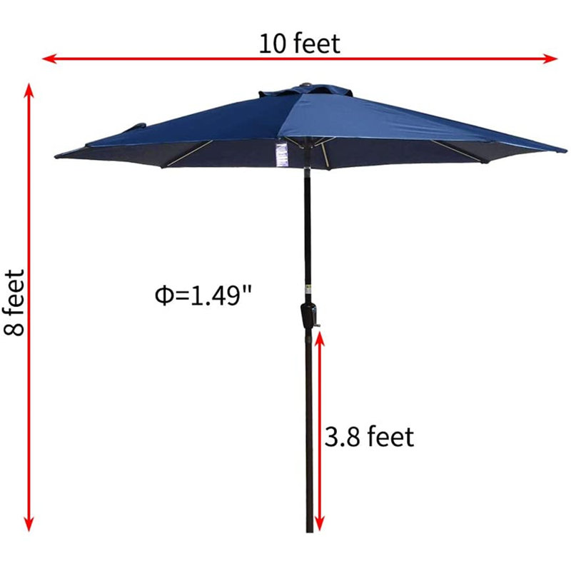 Parasol de marché 10 po Nolin, Bleu marine