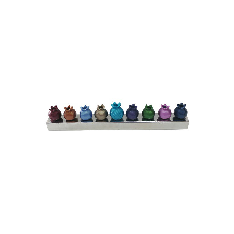 Menora grenades, Orange / Vert
