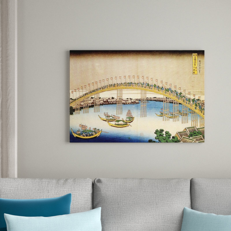 Hokusai - Wrapped Canvas Print, 60cm H x 90cm W x 1.8cm D