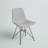 Angeline Contemporary Armless Dining Chair in Polyester Fabric, Poplar Wood, and Black Metal Legs-2018895585