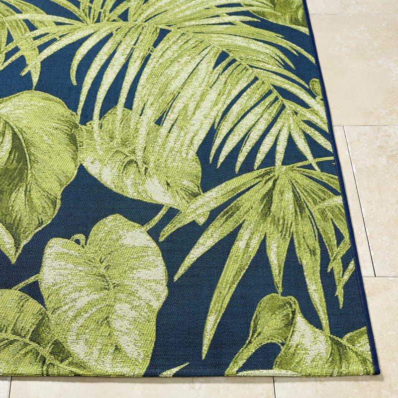 Conswala Machine Woven Indoor/Outdoor Area Rug, Rectangle 6'7" x 9'