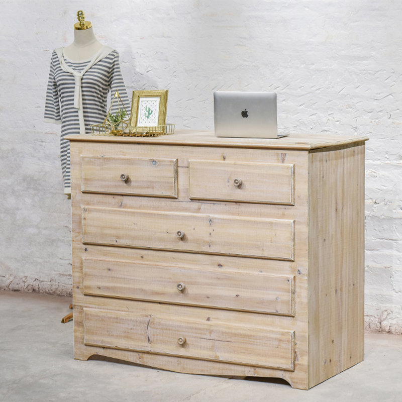 47.24" Brown Standard Solid Reception Desk