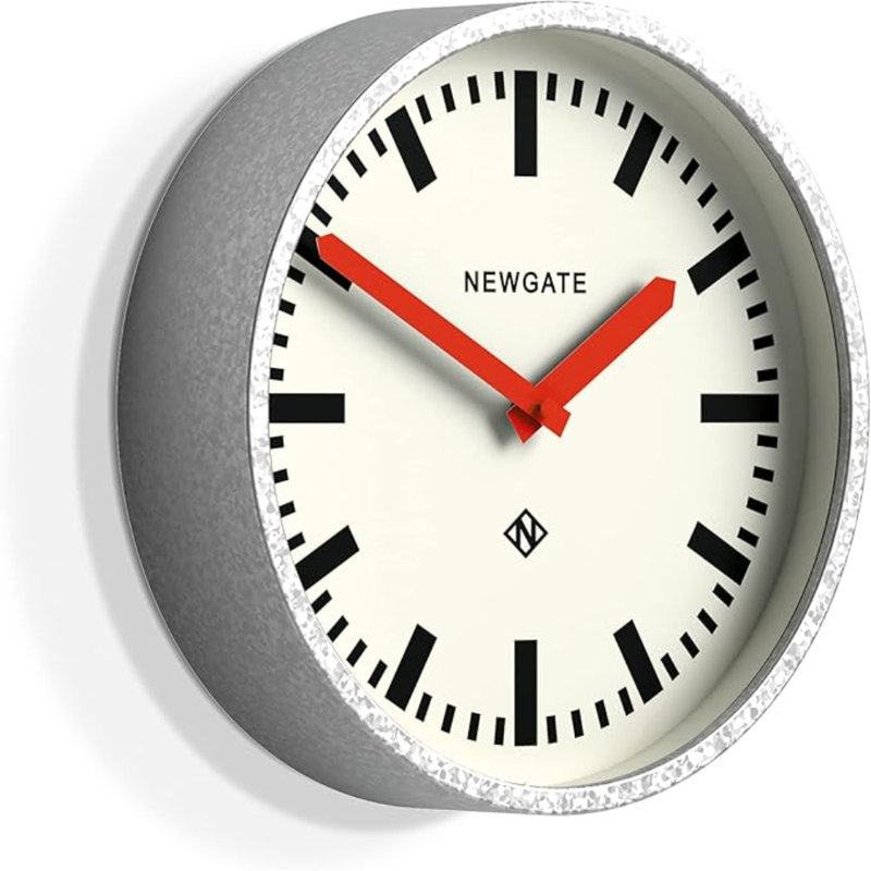 Horloge murale - Horloge murale - NewGATE® - Horloge murale - Horloge murale, Métal galvanisé avec aiguilles rouges