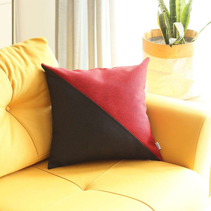 Throw Pillow, Red/Black