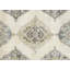 Tapis de couloir unique en laine noué à la main de style années 1960 de 4 pi 9 po x 12 pi 7 po en beige / gris clair