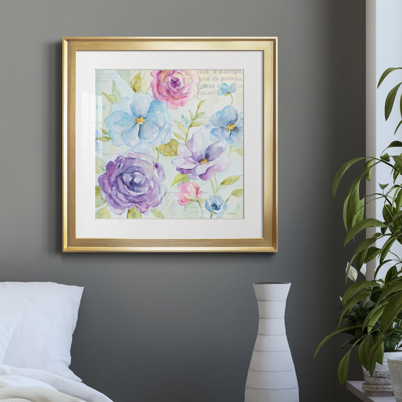 «Cool Morning IV» par J Paul, reproduction d'art sur papier encadrée, Papier encadré doré, H 34,5 po x l 34,5 po x P 1,5 po
