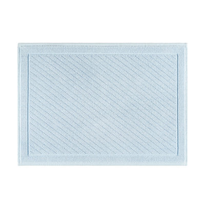 Host and Home Modern Double Weave Textured Cotton Bath Rug with Non Slip Backing