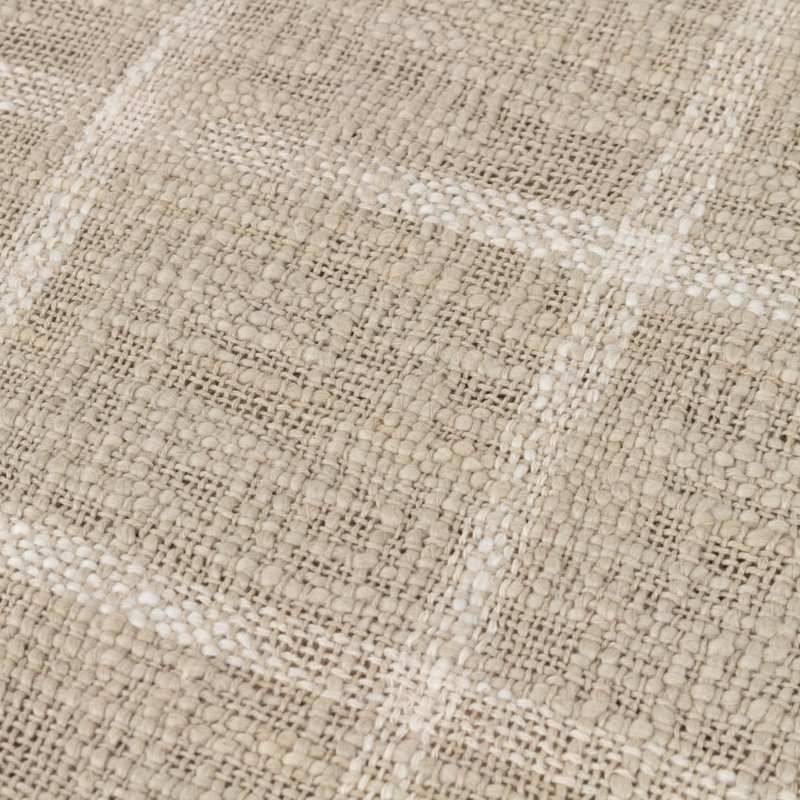 Beni Plain Weave / Muslin Throw Blanket, Stone/Natural
