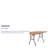 Wofford 60" Half-Round Wooden Folding Event Table