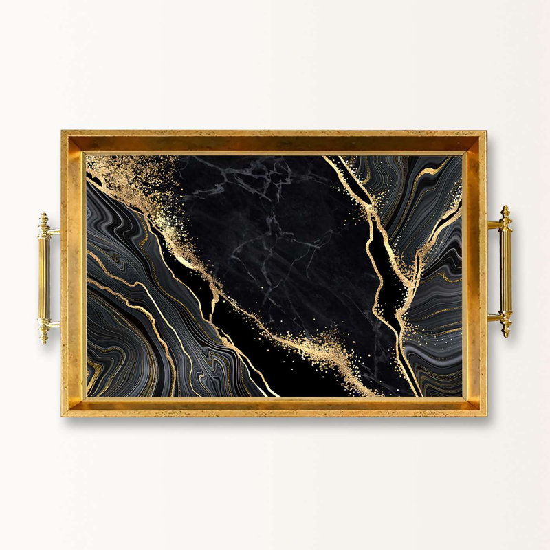 Elegant Glass Serving Tray, 19.7 x 11.4 x 1.4 inches | 100% High-Quality Glass | Perfect for Entertaining & Serving | Stylish and Functional Design for Home & Parties | Durable and Easy to Clean
