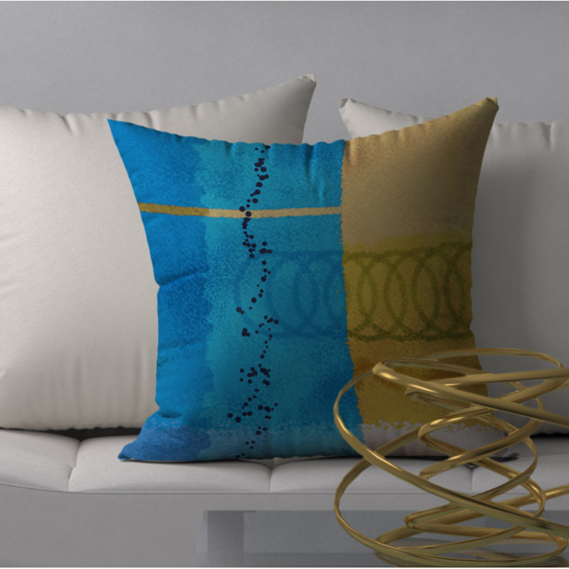 Housse de coussin décorative carrée et bourre abondamment florissante, 20 po x 20 po